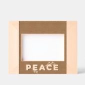 Peace Holiday Wooden Gegraveerde Lijstjes (Voorkant)