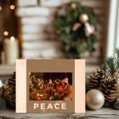 Peace Holiday Wooden Gegraveerde Lijstjes