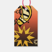 Peace Holidays Stars Greetings Cadeaulabel (Achterkant)