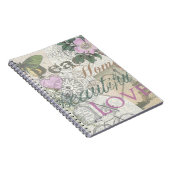  Peace Home Beauful Love Designer Collage Notitieboek (Rechterzijde)