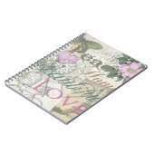  Peace Home Beauful Love Designer Collage Notitieboek (Linkerzijde)