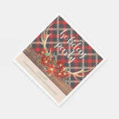 Peace Hope and Love Holiday Unicorn Servet (Hoek)