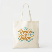 Peace & Hope Inspiring Modern Design for Everyday Tote Bag (Voorkant)