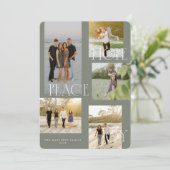 Peace Hope Joy Christmas Kaart (Staand voorkant)