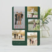 Peace Hope Joy Christmas Kaart (Staand voorkant)