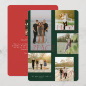 Peace Hope Joy Christmas Kaart (Voorkant / Achterkant)