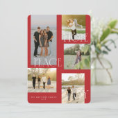 Peace Hope Joy Christmas Kaart (Staand voorkant)