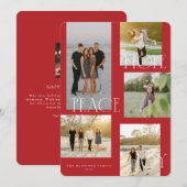 Peace Hope Joy Christmas Kaart (Voorkant / Achterkant)