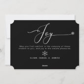 Peace Hope Joy kerstfoto Naam Holiday Kaart (Achterkant)