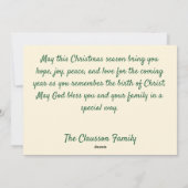 Peace Hope Joy Love Kerstboom Feestdagenkaart (Achterkant)