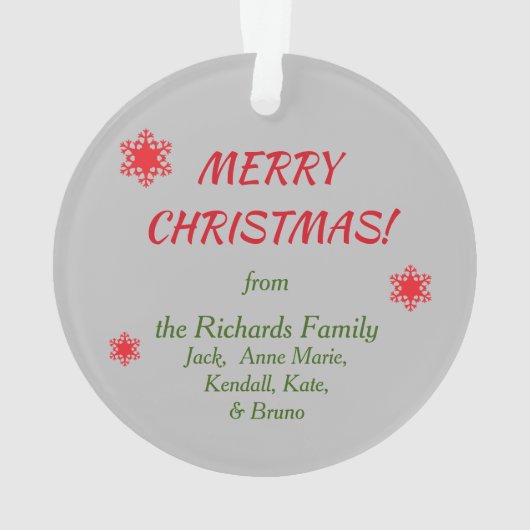 Peace Hope Love Afghan Dog Kerstmis Ornament (achterkant)