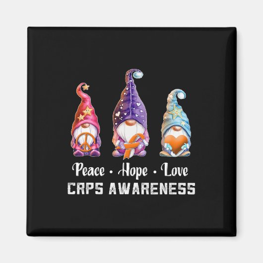 Peace Hope Love Gnomes Crops Bewustzijn Magneet (Voorkant)