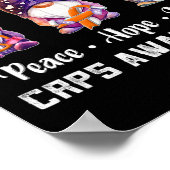 Peace Hope Love Gnomes Crops Bewustzijn Poster (Hoek)