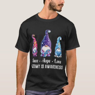 Peace Hope Love Gnomes trisomie 18 Bewustzijn T-shirt