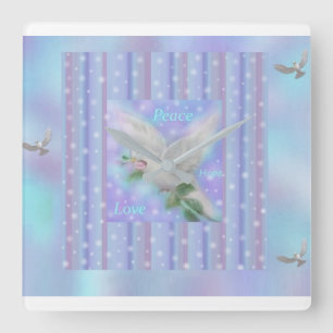 "Peace Hope Love" Grote klok