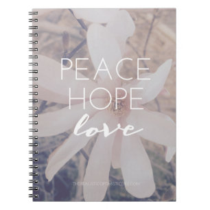 Peace, Hope, Love Journal Notitieboek
