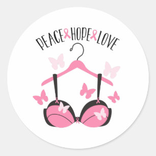 Peace Hope Love Ronde Sticker