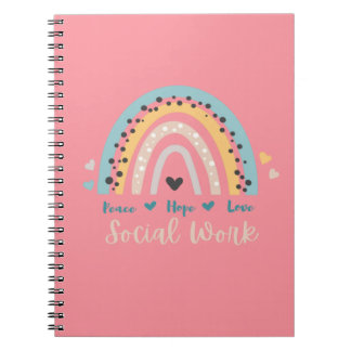 Peace Hope Love Social Work Notitieboek
