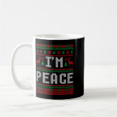 Peace I Come In Peace Couple Matching Ugly Christm Koffiemok (Links)