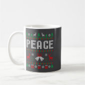 Peace I Come In Peace Couple Matching Ugly Christm Koffiemok (Links)