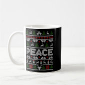Peace I Come In Peace Couple Matching Ugly Christm Koffiemok (Links)