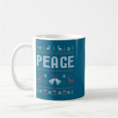 Peace I Come In Peace Couple Matching Ugly Christm Koffiemok (Links)