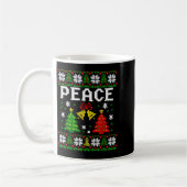 Peace I Come In Peace Couple Matching Ugly Christm Koffiemok (Links)