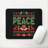 Peace I Come In Peace Couple Matching Ugly Christm Muismat (Met muis)