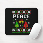 Peace I Come In Peace Couple Matching Ugly Christm Muismat (Met muis)