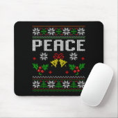 Peace I Come In Peace Couple Matching Ugly Christm Muismat (Met muis)