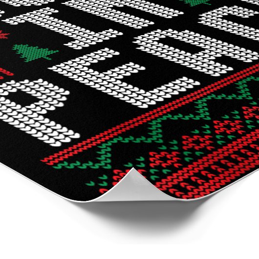 Peace I Come In Peace Couple Matching Ugly Christm Poster (Hoek)