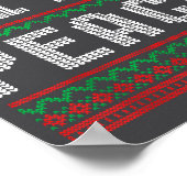 Peace I Come In Peace Couple Matching Ugly Christm Poster (Hoek)