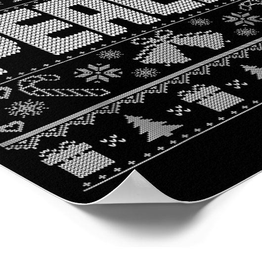 Peace I Come In Peace Couple Matching Ugly Christm Poster (Hoek)