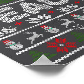 Peace I Come In Peace Couple Matching Ugly Christm Poster (Hoek)