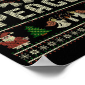 Peace I Come In Peace Couple Matching Ugly Christm Poster (Hoek)