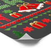 Peace I Come In Peace Couple Matching Ugly Christm Poster (Hoek)