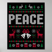 Peace I Come In Peace Matching Couple Ugly Merry C Poster (Voorkant)
