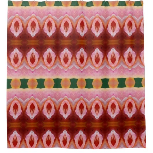 Peace Ikat Shower-gordijn Douchegordijn (Voorkant)
