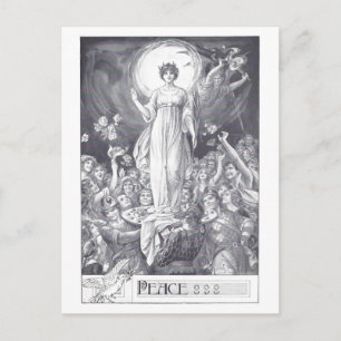 Peace  Illustratie Vakantie Briefkaart