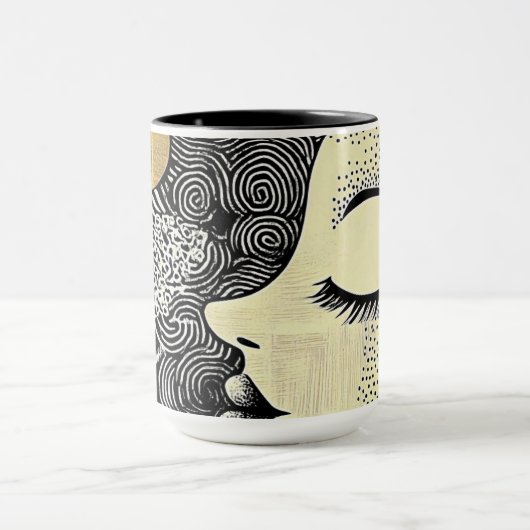 Peace in Bloom Abstract Mug Mok (Midden)