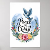 Peace in Christ Boho Christelijke Kwekerij Wall Ar Poster (Voorkant)