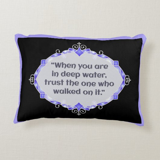 Peace in deep waters accent kussen (Achterkant)