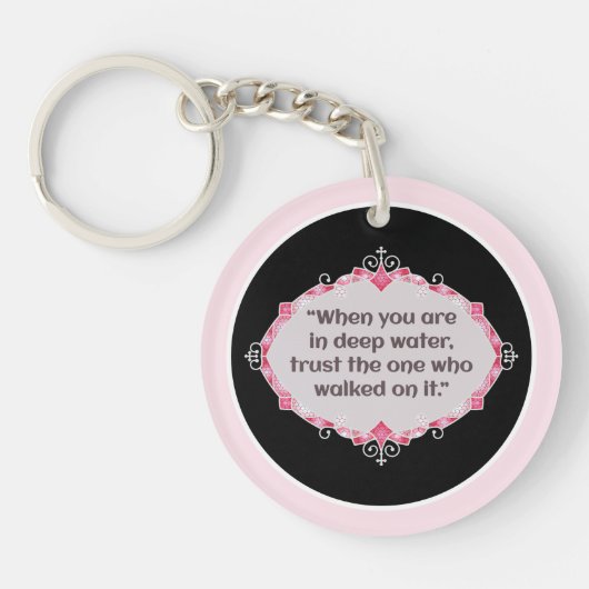 Peace in deep waters sleutelhanger (Voorkant)