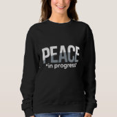 'PEACE in progress' T-Shirt (Voorkant)