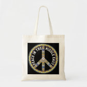 PEACE IN THE MIDDLE EAST - GEOMETRIC BUTTERFLY TOTE BAG (Voorkant)