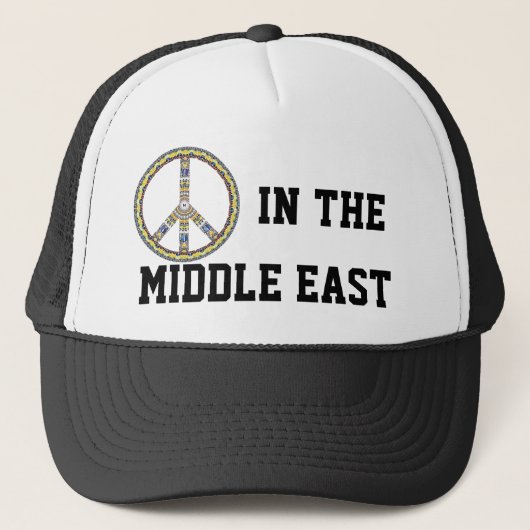 PEACE IN THE MIDDLE EAST - GEOMETRIC BUTTERFLY TRUCKER PET (Voorkant)