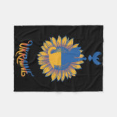 Peace In Ukraine Dove And Cat Stand With Ukraine Z Fleece Deken (Voorkant (Horizontaal))