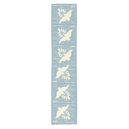 PEACE in veel talen, aangepaste kleurentabel runne Korte Tafelloper