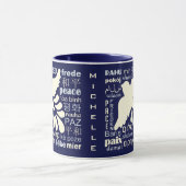 PEACE in veel talen, aangepaste mokken (Midden)