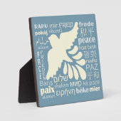 PEACE in veel talen Fotoplaat (Voorkant)